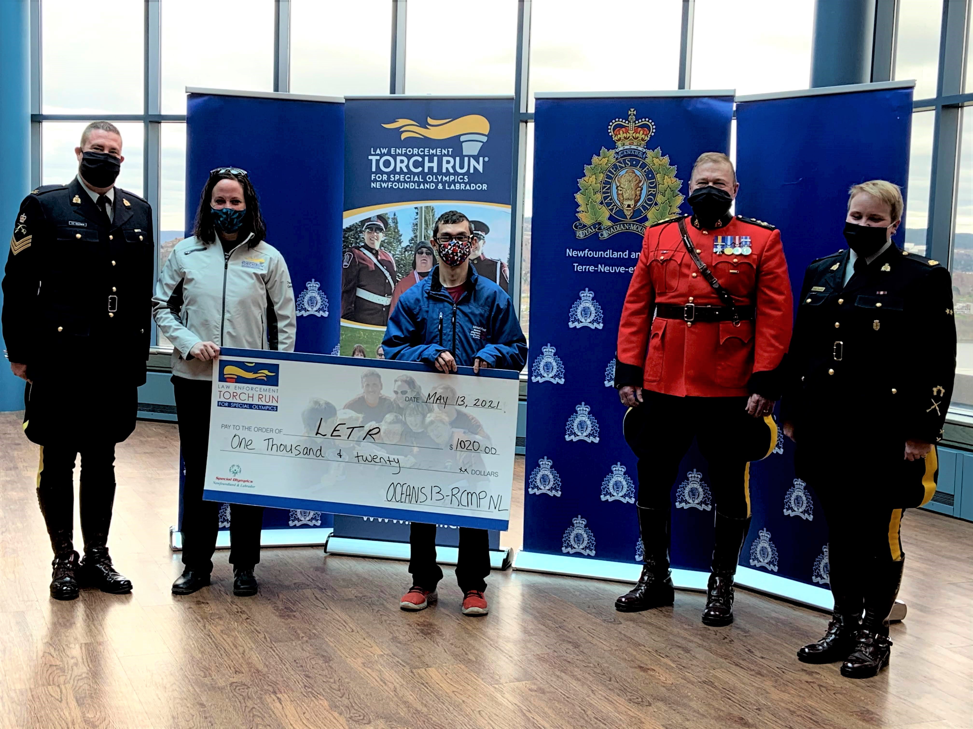 RCMP Make Donation to Law Enforcement Torch Run
